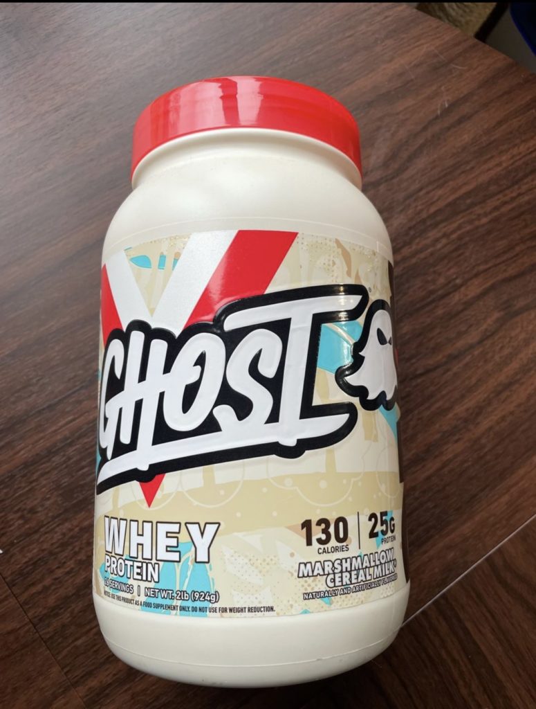 ghost whey protein marshmallow cereal milk bottle
