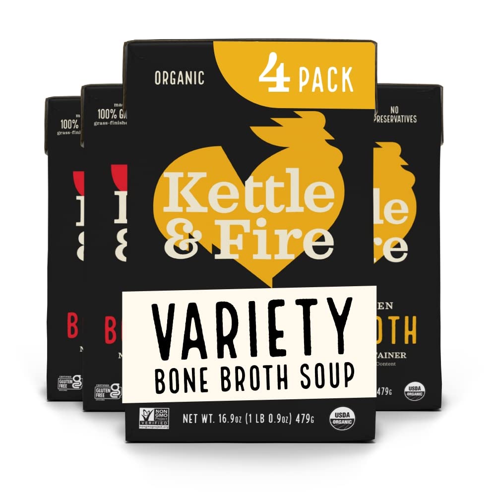kettle and fire bone broth soup packages
